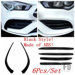 メルセデスベンツ フロントフォグランプまぶたアイブロウ/フロントバンパーグリルカバートリムアクセサリーCLA 200 C118 W118 2020 2021 2022用 - Model A