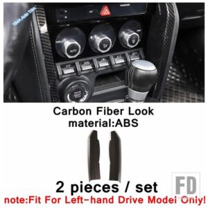 トヨタ スバル カーボン製カーステアリングホイール/セントラルコントロール/ウィンドンスイッチボタン BRZ/ GT86 2013-2021アクセサリー - Model J