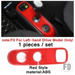 レッドオート内装ギアシフトボックス/ダッシュボードディスプレイ/ステアリングホイールボタンカバー SMART FORTWO 451 2009 - 2015 アクセサリ - Gear Shift Box