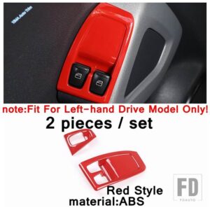 レッドオート内装ギアシフトボックス/ダッシュボードディスプレイ/ステアリングホイールボタンカバー SMART FORTWO 451 2009 - 2015 アクセサリ - Window Glass Lift