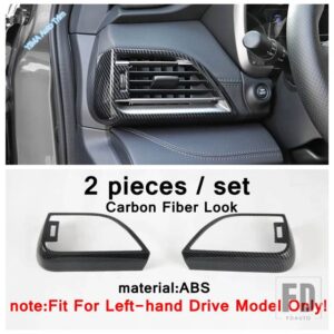 スバル アウトバック 2020 2021 カーボンルック アクセサリー用 ステアリングホイール / スカイライトハンドル / AC / ギアシフトノブ ステッカ - Model C