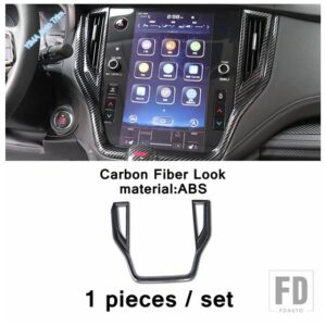 スバル アウトバック 2020 2021 カーボンルック アクセサリー用 ステアリングホイール / スカイライトハンドル / AC / ギアシフトノブ ステッカ - Model K