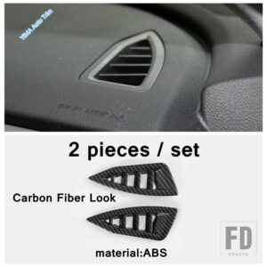 スバル アウトバック 2020 2021 カーボンルック アクセサリー用 ステアリングホイール / スカイライトハンドル / AC / ギアシフトノブ ステッカ - Model J