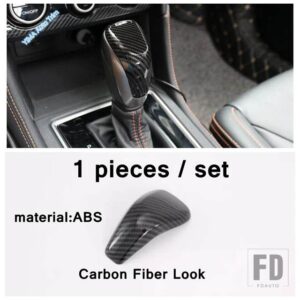 スバル アウトバック 2020 2021 カーボンルック アクセサリー用 ステアリングホイール / スカイライトハンドル / AC / ギアシフトノブ ステッカ - Model F