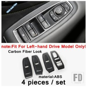 スバル アウトバック 2020 2021 カーボンルック アクセサリー用 ステアリングホイール / スカイライトハンドル / AC / ギアシフトノブ ステッカ - Model A