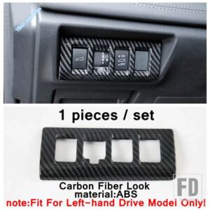 スバル アウトバック 2020 2021 カーボンルック アクセサリー用 ステアリングホイール / スカイライトハンドル / AC / ギアシフトノブ ステッカ - Model B