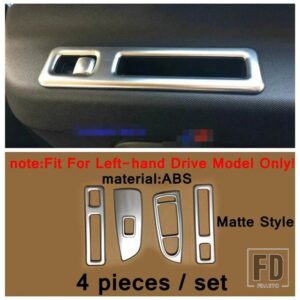 メルセデスベンツ LHD 車内ドアアームレストウィンドウリフトボタン装飾パネル ABSアクセサリーカバートリム VITO W447 2014 - 2021用 - Model A