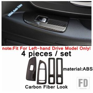 メルセデスベンツ LHD 車内ドアアームレストウィンドウリフトボタン装飾パネル ABSアクセサリーカバートリム VITO W447 2014 - 2021用 - Model C
