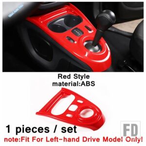 ABSハザード灯/センターコントロールギアシフトパネル/リアウィンドウカバートリムレッドアクセサリー SMART 453 FORTWO 2015 - 2021用 - model 8