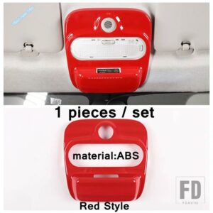 ABSハザード灯/センターコントロールギアシフトパネル/リアウィンドウカバートリムレッドアクセサリー SMART 453 FORTWO 2015 - 2021用 - model 10