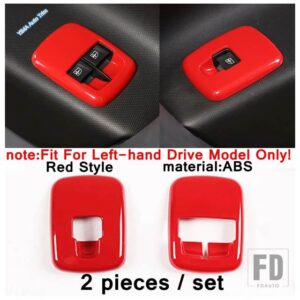 ABSハザード灯/センターコントロールギアシフトパネル/リアウィンドウカバートリムレッドアクセサリー SMART 453 FORTWO 2015 - 2021用 - model 1