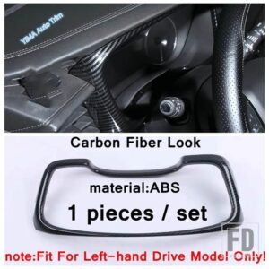 キャデラック XT6 2020 2021 2022 用カーボン製車内窓スイッチ / ウォーターカップ / 読書灯 / トランスミッションカバートリム - model 8