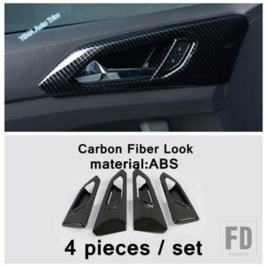 VW カーボンルックカップホルダー/ステアリングホイール/リフトボタン/エアコンカバートリムアクセサリー T-CROSS 2019 - 2023 - model 5