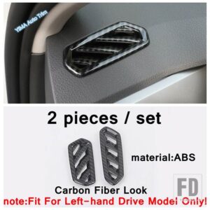 VW カーボンルックカップホルダー/ステアリングホイール/リフトボタン/エアコンカバートリムアクセサリー T-CROSS 2019 - 2023 - model 7