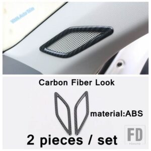 VW カーボンルックカップホルダー/ステアリングホイール/リフトボタン/エアコンカバートリムアクセサリー T-CROSS 2019 - 2023 - model 1