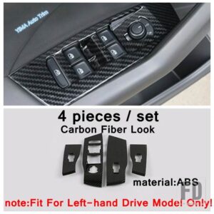 VW カーボンルックカップホルダー/ステアリングホイール/リフトボタン/エアコンカバートリムアクセサリー T-CROSS 2019 - 2023 - model 2