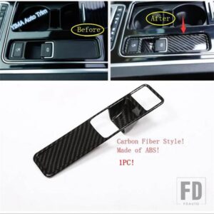 ジャガー 電動ハンドブレーキ/ステアリングホイールリングカバートリム F-PACE X761 2017 - 2022 カーボンインテリアアクセサリーに適合 - Model A