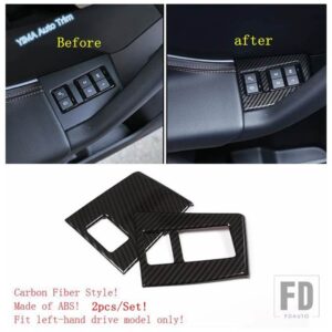 ジャガー 電動ハンドブレーキ/ステアリングホイールリングカバートリム F-PACE X761 2017 - 2022 カーボンインテリアアクセサリーに適合 - Model B