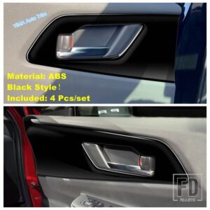 トヨタ プリウス 60系 2023-2024年式用 ウィンドウガラスリフト / ヘッドライトスイッチ / リアアンチキックカバートリム ブラックスタイルアク - Inner Handle Frame