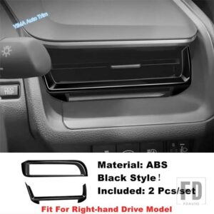 トヨタ プリウス 60系 2023-2024年式用 ウィンドウガラスリフト / ヘッドライトスイッチ / リアアンチキックカバートリム ブラックスタイルアク - Front Air Outlet