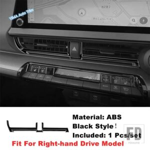 トヨタ プリウス 60系 2023-2024年式用 ウィンドウガラスリフト / ヘッドライトスイッチ / リアアンチキックカバートリム ブラックスタイルアク - Middle Air Outlet