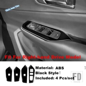 トヨタ プリウス 60系 2023-2024年式用 ウィンドウガラスリフト / ヘッドライトスイッチ / リアアンチキックカバートリム ブラックスタイルアク - Window Glass Lift