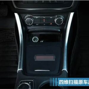 メルセデスベンツ カーコンソール中央ウォーターカップホルダー収納ボックスストライプカバートリムアクセサリーCLA 200 220 W117 2015 - 2019 - Model A