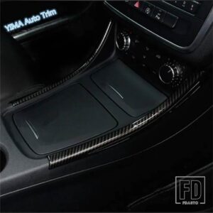 メルセデスベンツ カーコンソール中央ウォーターカップホルダー収納ボックスストライプカバートリムアクセサリーCLA 200 220 W117 2015 - 2019 - Model B