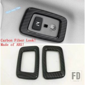 ボルボ マット/カーボン オートスタイリング アッパールーフ 読書灯 ランプフレーム カバートリムアクセサリー ABS XC60 2018 - 2024に適合 - Model A