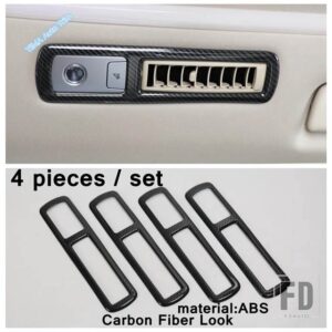 トヨタ アルファード/ヴェルファイア AH30 2016 - 2021 用 カーボン製 AC コンセントベント / ウィンドウリフト / - model 1