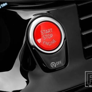 BMW 自動車エンジンスタートストッププッシュボタンキーホールスイッチリングカバートリムABS X1 / X2 / X3 / X5用インテリアリフィットキット - Red Style