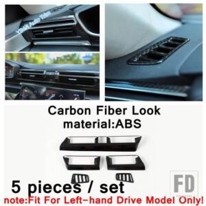 プジョー 自動車用 エアコン吹き出し口カバートリム ACコンセント装飾フレーム マット/カーボン 508 2019-2022 内装アクセサリー - model 1