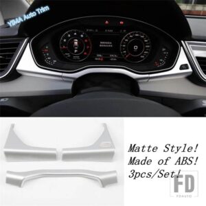 アウディ マット仕上げ ACコンセント / ドアアームレストハンドル / ヘッドライトランプスイッチボタンカバートリム Q5 2018 - 2023 ABSインテ - Model J