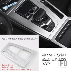 アウディ マット仕上げ ACコンセント / ドアアームレストハンドル / ヘッドライトランプスイッチボタンカバートリム Q5 2018 - 2023 ABSインテ - Model G