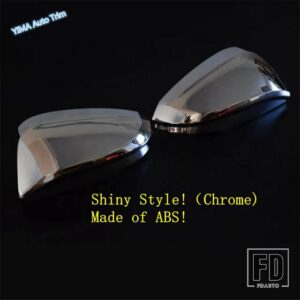 トヨタ ABS製カーウィングケース バックミラーシェルカバートリム 4RUNNER 2013-2019 光沢/カーボン風 外装アクセサリー - Chrome