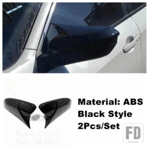ホンダ シビック2016-2019用オートバックミラーシェルキャップステッカーカバートリムABSアクセサリーブラック/カーボンアクセサリー - Black Style