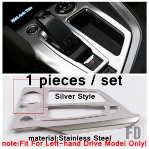 プジョー ステンレス製オートトランスミッションギアシフトレバーパネルフレーム装飾アクセサリーカバートリム 3008 3008GT 2017 - 2023用 - model 7