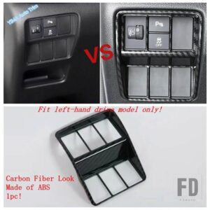 ホンダ カーボン製 ダッシュボード装飾 ストライプ/ハンドル/ギアシフト/ヘッドランプスイッチ装飾カバートリム CR-V CRV 2017-2020用 - Model B