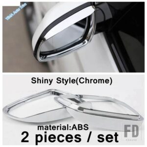 BMW 自動車用 バックミラーアイブロウ/リアウィンドウワイパー/ドアハンドル/フォグランプABSアクセサリーカバートリム X3 G01 2018 - 2023用 - Rearview Mirror B