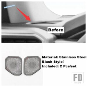 トヨタ タンドラ 2022 2023 2024用 ダッシュボードホーン/ドアスピーカーオーディオ/読書灯ランプ装飾フレームカバートリムアクセサリー - Dashboard Air AC E