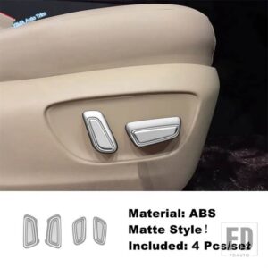 トヨタ マット仕上げの車内ドアボウル/ステアリングホイール/ウィンドウリフトボタン装飾カバートリム アルファードヴェルファイア40系2023-20 - Seat adjust button