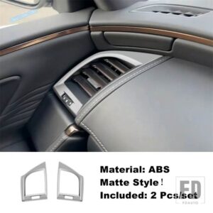 トヨタ マット仕上げの車内ドアボウル/ステアリングホイール/ウィンドウリフトボタン装飾カバートリム アルファードヴェルファイア40系2023-20 - Side air outlet