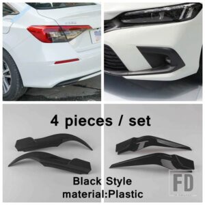 ホンダ シビック 11代目 2022 2023 2024 アクセサリー用 オートバンパープロテクター コーナーガード 傷防止ストライプカバートリムボディモー - Model E