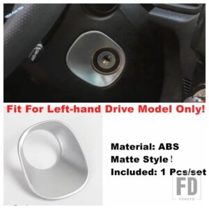 トヨタ 4RUNNER 2010 - 2019用 キー エンジン スタート イグニッション ボタン リング カバー トリム ABS レッド / カーボン インテリアアクセ - Matte Style