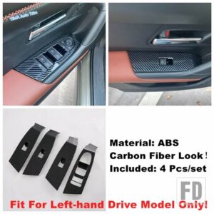 マツダ CX-50 2022 2023 2024用ウィンドウリフトボタン/エアコンベント/ヘッドライトスイッチ装飾カバートリムカーボンアクセサリー - Window Lift Button