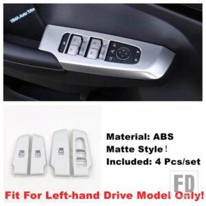 三菱 マット仕上げ自動車用 ギアシフトボックス/インナードアボウル/リア読書灯カバートリムABSアクセサリー アウトランダー 2023-2025用 - Glass switch