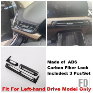BMW オートセントラルコントロールACエアコンアウトレットベントダッシュボード装飾パネルカバートリムアクセサリー X1 U11 2023 2024 2025用 - For Left Hand Drive