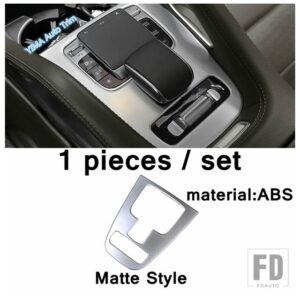メルセデスベンツ ABS製 自動車用 中央制御ギアシフトボックス パネル装飾 スパンコール カバー トリム アクセサリー GLE GLS GLE320 450 2020 - Matte Style