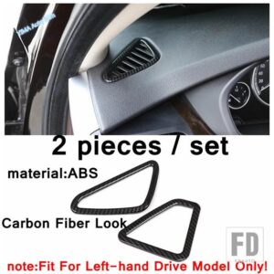 BMW 車ダッシュボードエアコン吹き出し口モールディングフレーム装飾カバートリム X5 F15 2014 - 2019 内装 ABS アクセサリー - Carbon Fiber Look
