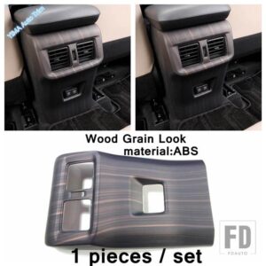 トヨタ オートアクセサリー リアアームレストボックス アンチキックプロテクトパネル エアACベントアウトレットカバートリム RAV4 RAV 4 XA50 - Wood Grain Look